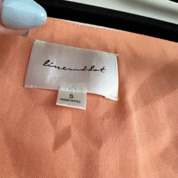 Line and Dot Coral dress - Picture 2 of 5